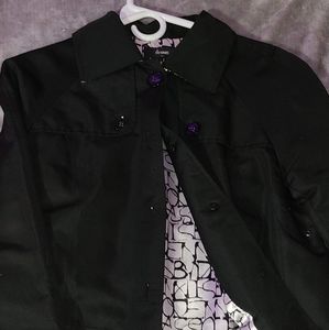 Dennis black overcoat